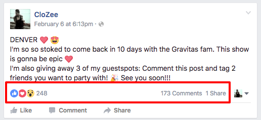 Facebook Event Contest