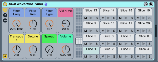AfroDJMac - Tabla Ableton Instrument Rack