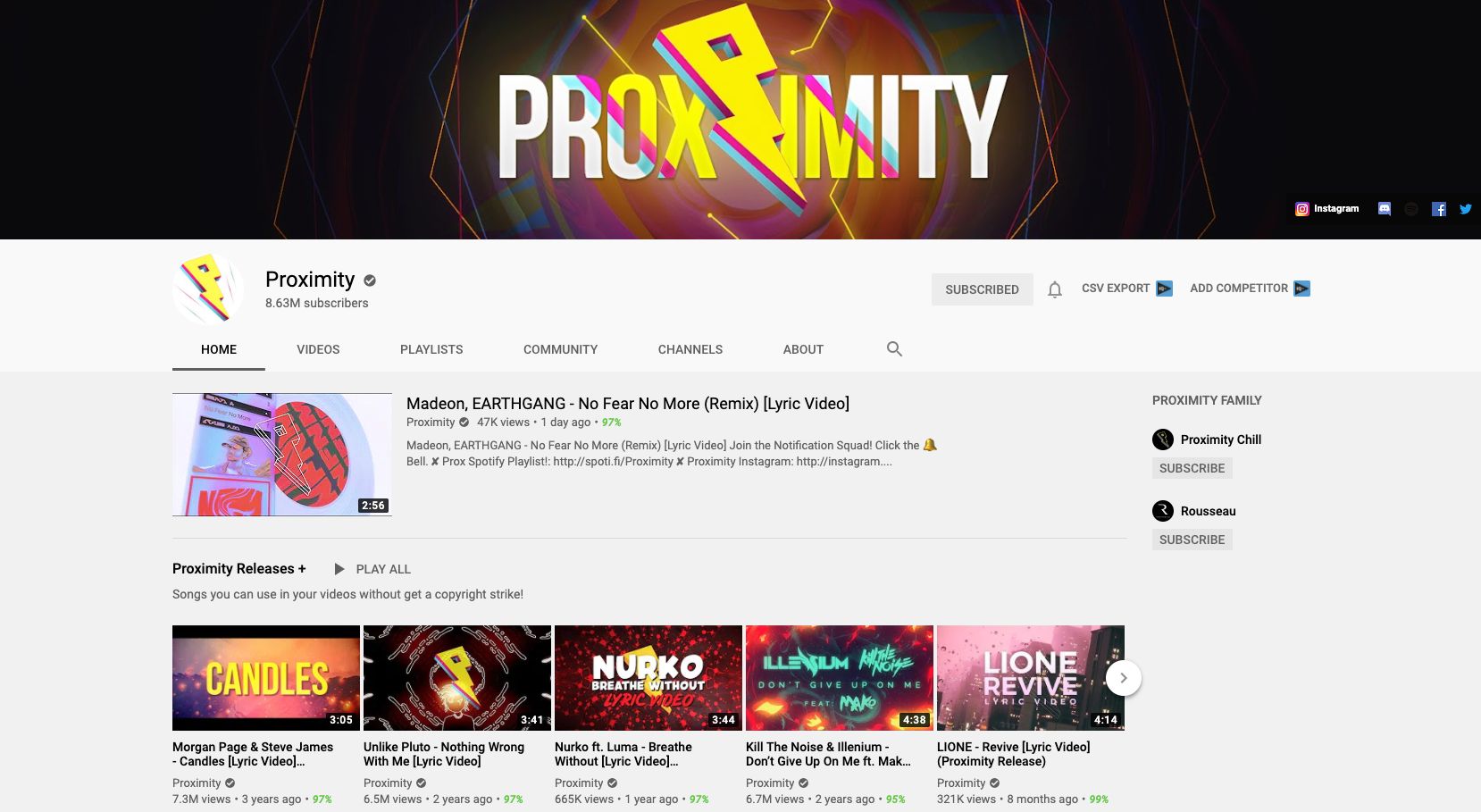 Proximity YouTube